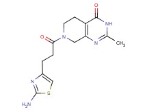 7-[3-(2-amino-1,3-thiazol-4-yl)propanoyl]-2-methyl-5,6,7,8-tetrahydropyrido[3,4-d]pyrimidin-4(3H)-one