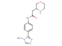 N-[4-(4-methyl-4H-1,2,4-triazol-3-yl)phenyl]-2-(3-morpholinyl)acetamide
