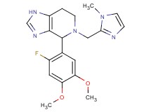 4-(2-fluoro-4,5-dimethoxyphenyl)-5-[(1-methyl-1H-imidazol-2-yl)methyl]-4,5,6,7-tetrahydro-1H-imidazo[4,5-c]pyridine