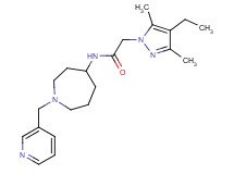 2-(4-ethyl-3,5-dimethyl-1H-pyrazol-1-yl)-N-[1-(3-pyridinylmethyl)-4-azepanyl]acetamide