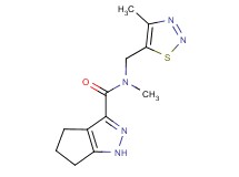 N-methyl-N-[(4-methyl-1,2,3-thiadiazol-5-yl)methyl]-1,4,5,6-tetrahydrocyclopenta[c]pyrazole-3-carboxamide
