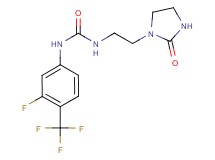N-[3-fluoro-4-(trifluoromethyl)phenyl]-N'-[2-(2-oxoimidazolidin-1-yl)ethyl]urea