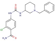 4-({[(1-benzylpiperidin-3-yl)amino]carbonyl}amino)-2-chlorobenzamide