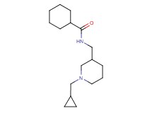 N-{[1-(cyclopropylmethyl)piperidin-3-yl]methyl}cyclohexanecarboxamide