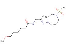 6-methoxy-N-{[5-(methylsulfonyl)-5,6,7,8-tetrahydro-4H-pyrazolo[1,5-a][1,4]diazepin-2-yl]methyl}hexanamide