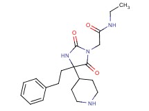 2-[2,5-dioxo-4-(2-phenylethyl)-4-(4-piperidinyl)-1-imidazolidinyl]-N-ethylacetamide hydrochloride