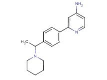 2-[4-(1-piperidin-1-ylethyl)phenyl]pyridin-4-amine