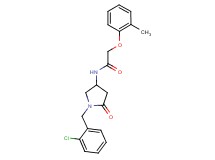 N-[1-(2-chlorobenzyl)-5-oxopyrrolidin-3-yl]-2-(2-methylphenoxy)acetamide