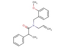 N-allyl-N-(2-methoxybenzyl)-2-phenylpropanamide