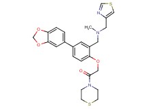1-{5-(1,3-benzodioxol-5-yl)-2-[2-oxo-2-(4-thiomorpholinyl)ethoxy]phenyl}-N-methyl-N-(1,3-thiazol-4-ylmethyl)methanamine