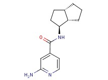 2-amino-N-[(1S*,3aS*,6aS*)-octahydropentalen-1-yl]isonicotinamide