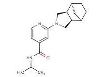 2-[(1R*,2R*,6S*,7S*)-4-azatricyclo[5.2.1.0~2,6~]dec-4-yl]-N-isopropylisonicotinamide