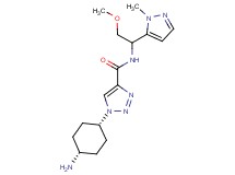 1-(cis-4-aminocyclohexyl)-N-[2-methoxy-1-(1-methyl-1H-pyrazol-5-yl)ethyl]-1H-1,2,3-triazole-4-carboxamide