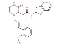 N-(2,3-dihydro-1H-inden-2-yl)-2-{1-[(2E)-3-(2-methoxyphenyl)-2-propen-1-yl]-3-oxo-2-piperazinyl}acetamide
