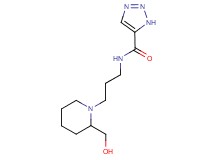 N-{3-[2-(hydroxymethyl)piperidin-1-yl]propyl}-1H-1,2,3-triazole-5-carboxamide