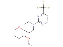 5-methoxy-9-[4-(trifluoromethyl)pyrimidin-2-yl]-1-oxa-9-azaspiro[5.5]undecane
