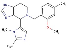 4-(1,2-dimethyl-1H-imidazol-5-yl)-5-(2-methoxy-4-methylbenzyl)-4,5,6,7-tetrahydro-1H-imidazo[4,5-c]pyridine