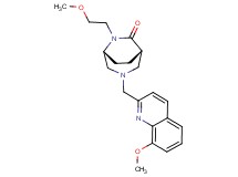 (1S*,5R*)-6-(2-methoxyethyl)-3-[(8-methoxy-2-quinolinyl)methyl]-3,6-diazabicyclo[3.2.2]nonan-7-one