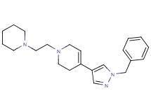 4-(1-benzyl-1H-pyrazol-4-yl)-1-(2-piperidin-1-ylethyl)-1,2,3,6-tetrahydropyridine