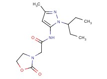 N-[1-(1-ethylpropyl)-3-methyl-1H-pyrazol-5-yl]-2-(2-oxo-1,3-oxazolidin-3-yl)acetamide