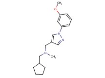 (cyclopentylmethyl){[1-(3-methoxyphenyl)-1H-pyrazol-4-yl]methyl}methylamine