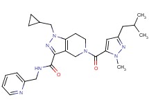 1-(cyclopropylmethyl)-5-[(3-isobutyl-1-methyl-1H-pyrazol-5-yl)carbonyl]-N-(2-pyridinylmethyl)-4,5,6,7-tetrahydro-1H-pyrazolo[4,3-c]pyridine-3-carboxamide
