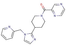 2-({4-[1-(pyridin-2-ylmethyl)-1H-imidazol-2-yl]piperidin-1-yl}carbonyl)pyrazine