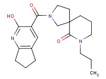 2-[(2-hydroxy-6,7-dihydro-5H-cyclopenta[b]pyridin-3-yl)carbonyl]-7-propyl-2,7-diazaspiro[4.5]decan-6-one