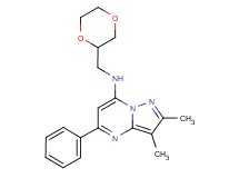 N-(1,4-dioxan-2-ylmethyl)-2,3-dimethyl-5-phenylpyrazolo[1,5-a]pyrimidin-7-amine