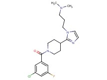 (3-{2-[1-(3-chloro-5-fluorobenzoyl)piperidin-4-yl]-1H-imidazol-1-yl}propyl)dimethylamine