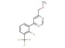 4-[2-fluoro-3-(trifluoromethyl)phenyl]-6-(methoxymethyl)pyrimidine