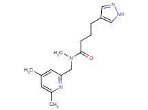 N-[(4,6-dimethylpyridin-2-yl)methyl]-N-methyl-4-(1H-pyrazol-4-yl)butanamide