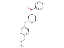 (1-{[2-(ethylthio)pyrimidin-5-yl]methyl}piperidin-3-yl)(pyridin-2-yl)methanone