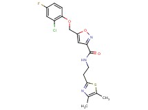 5-[(2-chloro-4-fluorophenoxy)methyl]-N-[2-(4,5-dimethyl-1,3-thiazol-2-yl)ethyl]-3-isoxazolecarboxamide