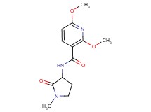 2,6-dimethoxy-N-(1-methyl-2-oxo-3-pyrrolidinyl)nicotinamide