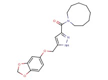 1-({5-[(1,3-benzodioxol-5-yloxy)methyl]-1H-pyrazol-3-yl}carbonyl)azonane