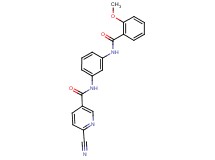 6-cyano-N-{3-[(2-methoxybenzoyl)amino]phenyl}nicotinamide