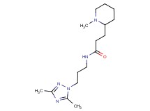 N-[3-(3,5-dimethyl-1H-1,2,4-triazol-1-yl)propyl]-3-(1-methyl-2-piperidinyl)propanamide