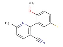 2-(5-fluoro-2-methoxyphenyl)-6-methylnicotinonitrile