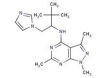 N-[1-(1H-imidazol-1-ylmethyl)-2,2-dimethylpropyl]-1,3,6-trimethyl-1H-pyrazolo[3,4-d]pyrimidin-4-amine