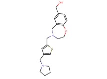 (4-{[4-(pyrrolidin-1-ylmethyl)-2-thienyl]methyl}-2,3,4,5-tetrahydro-1,4-benzoxazepin-7-yl)methanol
