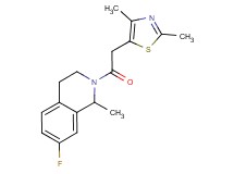 2-[(2,4-dimethyl-1,3-thiazol-5-yl)acetyl]-7-fluoro-1-methyl-1,2,3,4-tetrahydroisoquinoline