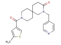 9-[(5-methyl-3-thienyl)carbonyl]-2-(pyridin-4-ylmethyl)-2,9-diazaspiro[5.5]undecan-3-one