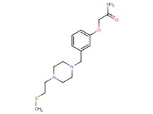 2-[3-({4-[2-(methylthio)ethyl]piperazin-1-yl}methyl)phenoxy]acetamide