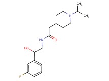 N-[2-(3-fluorophenyl)-2-hydroxyethyl]-2-(1-isopropyl-4-piperidinyl)acetamide