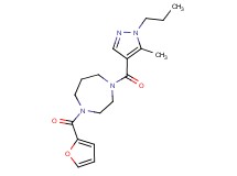 1-(2-furoyl)-4-[(5-methyl-1-propyl-1H-pyrazol-4-yl)carbonyl]-1,4-diazepane