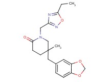 5-(1,3-benzodioxol-5-ylmethyl)-1-[(5-ethyl-1,2,4-oxadiazol-3-yl)methyl]-5-methylpiperidin-2-one