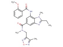 2-ethyl-7-[(2-methoxybenzoyl)amino]-N,1-dimethyl-N-[(4-methyl-1,2,5-oxadiazol-3-yl)methyl]-1H-benzimidazole-5-carboxamide