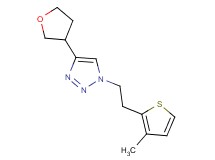 1-[2-(3-methyl-2-thienyl)ethyl]-4-(tetrahydrofuran-3-yl)-1H-1,2,3-triazole