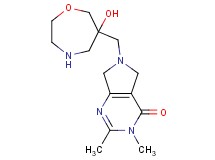 6-[(6-hydroxy-1,4-oxazepan-6-yl)methyl]-2,3-dimethyl-3,5,6,7-tetrahydro-4H-pyrrolo[3,4-d]pyrimidin-4-one dihydrochloride
